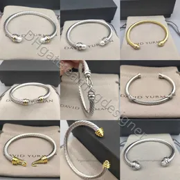 Märke lyx 18k guld 5mm 4mm tjocka män armband kabel vridning mode par manschett designer armband för kvinnor hög kvalitet armband smycken med låda