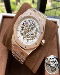 MEN039S Watch Automatic Mechanical Watches Hollow Dial AAA Quality Fashion Men Designer Birstwatch Montre de Luxe orologio Mech2518834