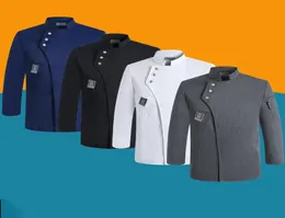 Long Sleeve Chef Jackets Küchenkoch Restaurant Uniform Custom Logo Shirt Service Bäckerei atmungsaktiv