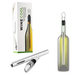 Stick per vino di vino ghiaccio in acciaio inossidabile con vino di vino di raffreddamento del vino di raffreddamento bevanda di birra gelida bastoncini ghiacciati ghiacciai cool bar tool3689744