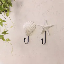 Крюки 3pcs Творческая оболочка формы настенная настенная ванная комната кухня гардеробная коридочная одежда настенный липкий крюк