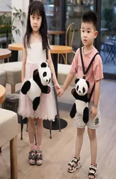 Karikatür sırt çantası peluş oyuncak sevimli dev panda bebek çantası anaokulu bebek messenger zwjv4942545