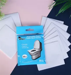 Lösliches Wasser Einweg -Toilettensitz Kissenpapier 10 Scheibenpack tragbare Toilettenkissen Einweg -Toilettensitzpapier T9I003398399308