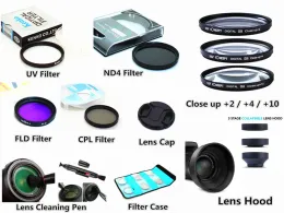 Tillbehör Filter Kit Lens Hood Cap Cleaning Pen för Panasonic LUMIX FZ330 FZ300 FZ200 FZ150 FZ100 FZ60 FZ62 FZ48 FZ47 FZ45 FZ40 -kamera