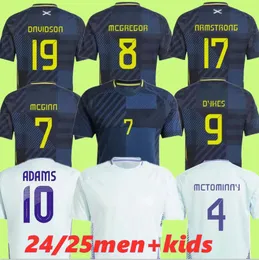 24 25 Soccer Jersey 2024 Euro Cup Scottish Nationalmcgregor Team Football Shirt Kids Kit Set Home Navy Blue Away White 150 Years Anniversary Special Robertson Dykes