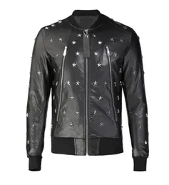 Skull Faux Leather Jacket Mens Zipper Slim Fit Fit Short Hip Hop Casual externo Designer Sport Motorcycle Coat Black Biker Letters FAS7900300