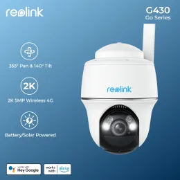 Kameror Reolink 2K 4G LTE Battery Camera 5MP PIR Motion Cam AI Animal Detection 2way Audio Outdoor 4K Security Cameras With Solar Panel