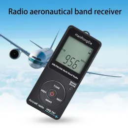 Radio Professional Mini Radio Radio fácil de operar o Fine Black FM/AM/Air Portable Aviation Band Radio