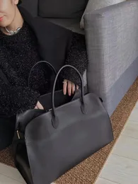 Bolsas de ombro da linha Margaux 10/15 bolsa de gado clássico de couro simples lcu lcu grande capacidade de alta qualidade