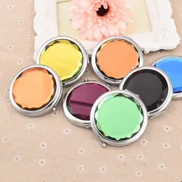 CSHOU330 MINI Round Makeup Mirror Portabledible Doublesided Ganity Cosmetic Pocket Compact 240408