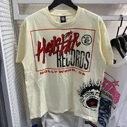 Hellstar Shirt Herren-T-Shirts Designer T-Shirts Grafik Tee Hell Star Hipster Wäsche Stoff Street Graffiti Schriftzug Folie Druck Vintage Black Lose Plus Size 653