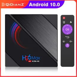 Box Smart TV Box H96MAX H616 Android 10 CPU 6K SMART TV BOX 2.4G 5G WIFI دعم MIRACAST DLNA H96 MAX H616 SET TOP BOX