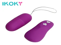 Ikoky Multispeed Mächtige vibrierende Eierkugel -Vibrator -Sexprodukte Wireless Fernbedienung Silikon Erwachsene Sexspielzeug für Frauen Y187883985