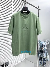 Summer Men's Casual Short Sleved Shirt Wygodna bawełniana luźna haftowa koszulka solidna kolor mody designerka kulturowa koszula piekielna koszula polo 716 s-xl