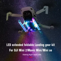 アクセサリーDJI MAVIC MINI LED/MINI 2 SEドローンアクセサリーフラッシングライトキット拡張可能なランププロテクターセットのための着陸装置エアドロップ