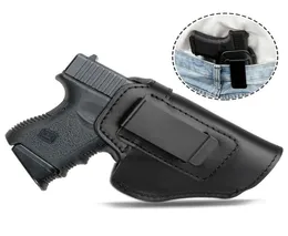 Tactical Invisible Pistol Concealed Carry Universal Belt Type Pistol Gun Holster Leather Concealed Case269o8810266