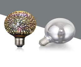 Iluminação 3D Fireworks Bulbo de lâmpada Árvore de Natal 5W E27E26 Lâmpada decorativa de vidro LED colorido para forma de férias Crestech1682981903