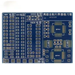 SMT SMD -komponent Svetsning Practice Board Solring DIY Kit Resitor Diode Transistor genom att börja lära sig elektronisk för elektronisk komponentsvetsning