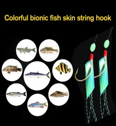 5 Packslot New Sabiki Soft Fishing Lure Sixs Bait Jigs Lure Soft Lure desgastado String Fake Crystal farpado de pesca de gancho em Stock3997049