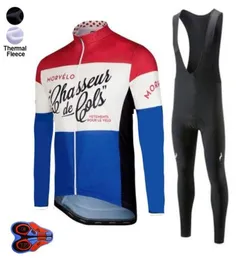 Morvelo Winter Men Acket Thermal Fleece Radsporttrikotsets Langarmanzug Fahrradfahrrad Kleidung 4950389