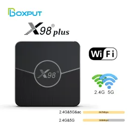 Box X98 Plus Android TV Box Smart TVBox Android 11 4GB RAM 2G 16G 64GB 32GB AMLOGIC S905W2 2.4G/5G WIFI 4K 60FPSセットトップボックス