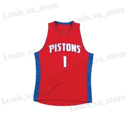 Camisetas masculinas Pistons Jersey de basquete da equipe Tank Top Top Sports Sports Sports 3D Fashion Running Sweat Wicking Top Top T240408