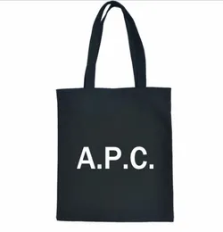 2019 New Women039S Handbagr APC Letter Bag Canvas Axel Tote Bag Shopping Grapheme Bundle Pocket Blank Canvas dragkedja Bag2573539