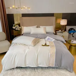 Zestawy pościeli nordycka kołdra poduszka wygodna spółek krótki biały arkusz łóżka Zestaw łóżka łóżka sypialni Single 150x200