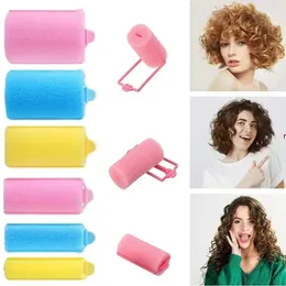 Rolinhos de cabelo de almofada de espuma macia Rolinhos de cabelo Salão de cabeleireiro barbeiro Diy Curls Kit de cabeleireiro DIY Ferramentas de estilo de cabelo doméstico