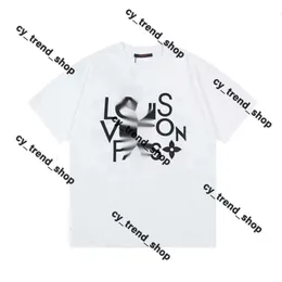 Lousis Vouton Shirt Men's T-shirt Designer Fashionable Young Men's Mercerized Cotton Short Sleeve Summer Slim Fit Versatile Comfortable Louiseviution Shirt 292