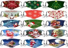 Maschera per il viso natalizio per bambini Babbo Natale regalo Snowflake Stampa per bambini Designer Maschera per la polvere traspirante PM25 FACEMA ALLULICO7293893