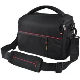 إكسسوارات حقيبة كاميرا الكتف الرقمية DSLR حقيبة نايلون مقاومة للماء حقيبة كاميرا احترافية لكاميرا Canon 300D Nikon Sony