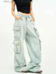 Jeans femminile 2023 harajuku moda multische