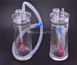 Plastikowy cylinder Hookah 43 -calowy platforma olejna Bongs zgromadzone przenośne rurki wodne z 10 mm męską miskę 8684647