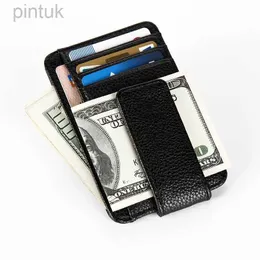 Money Clips Fashionable Mens Dollar Card Holder Womens Magnetic Buckle Portable Creative Money Clips 240408