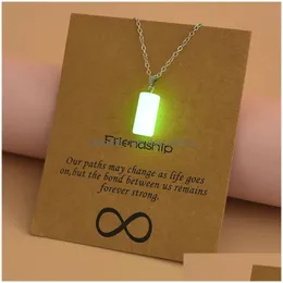 Chokers luminous pendente colar de cartão pentagrama amor de coração de entrega por atacado entrega de colares de jóias pingentes dhyxw