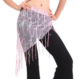 Stage Wear 1PC Belly Dance Costumes Sequins Tassel Hip Scarf för kvinnor Thailand/Indien/Arab kjol midjebälte