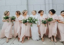 2019 Spring Summer Chiffon Bridesmaid Dress Western Country Garden Beach Formal Wedding Party Guest Maid of Honor Gown Plus Size C9074069