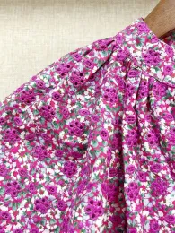 Toys Hollow Out Женская рубашка с цветочной вышивкой с длинной рукавом из рукава