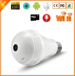 Yituo 360 grau 1080p Câmera IP sem fio Bulbo Light Fisheye Smart CCTV Câmeras 2MP Segurança panorâmica WIFI267C1360750