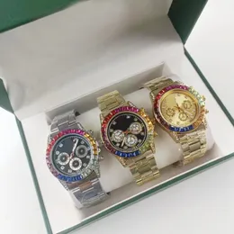 Relógio Diamond Designer Relógio Homens Homens Men Mulheres Mulheres Multicolor Moda Luxuja Mulheres Sapphire Watches Design de moda clássica