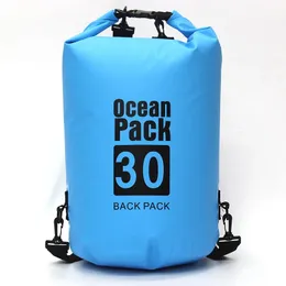 Yeni 2024 PVC su geçirmez kuru çanta 5L 10L 20L 30L açık dalış katlanabilir depolama adam kadınlar plaj yüzme çantası rafting nehir okyanus sırt çantası
