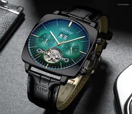 Relógios de pulso ailang 2022 assistir Men39s automático mecânico à prova d'água Tourbillon Black Technology Fashion6019865
