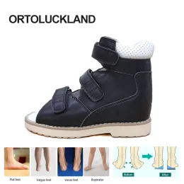 أحذية رياضية Ortoluckland Toddler Girl Black Shoes Kids Princess Orthopedic Sundals Summer TipsieSoes Flats for Kids Boys Size 211 to39