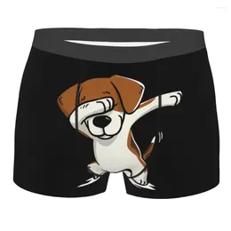 Underpants tupfen Beagle Funny Dog Männer Unterwäsche Boxer Shorts Höschen Humor mit mittlerer Taille für Homme S-XXL
