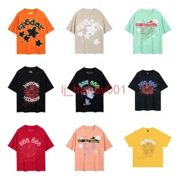 camisetas de designer masculino sp5der 5555 Camiseta algodão manga curta Crew pesco