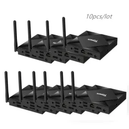 Box 10 PCS LOT TX6S TAX SMART TV BOX Android 10.0 Allwinner H616 2.4G/5GHZ WiFi 6K 미디어 플레이어 TV 수신기 세트 상단 상자 TX6