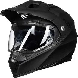 ILM Off Road Motorcycle Dual Sport Helmet Full Face Sun Visor Dirt Bike ATV Motocross Casco Dot Model 606V