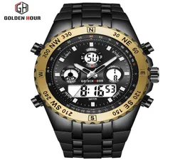 Reloj Hombre Goldenhour Männer Watch Sport Watch Männer Erkek Kol Saati Digitaler Armee Militär Silikon Quarz Watch Relogio Maskulino3709653