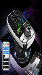 JINSERTA Remote control Car Kit MP3 Player Hands Bluetooth 50 FM Transmitter Dual USB Car Charger TF Flash USB Music Play8252184